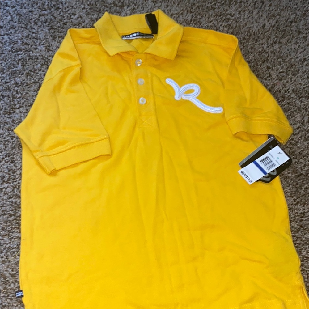 Rocawear Yellow Polo Shirt Vibrant Short Sleeve